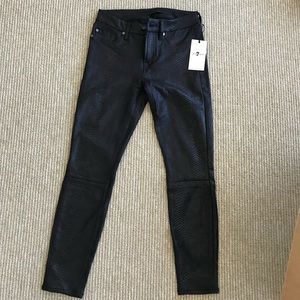 7 For all man kind snake skin skinny jeans